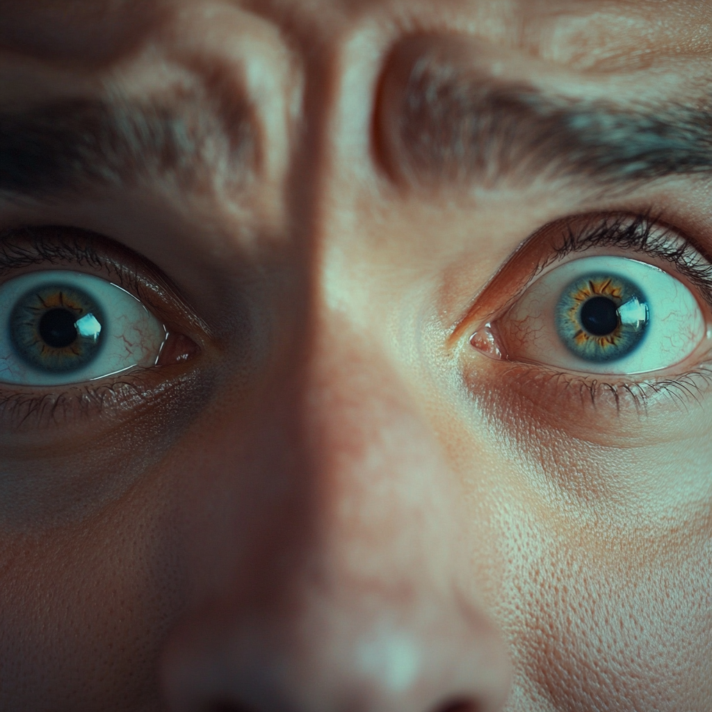 Gros plan sur les yeux d'un homme | Source : Midjourney