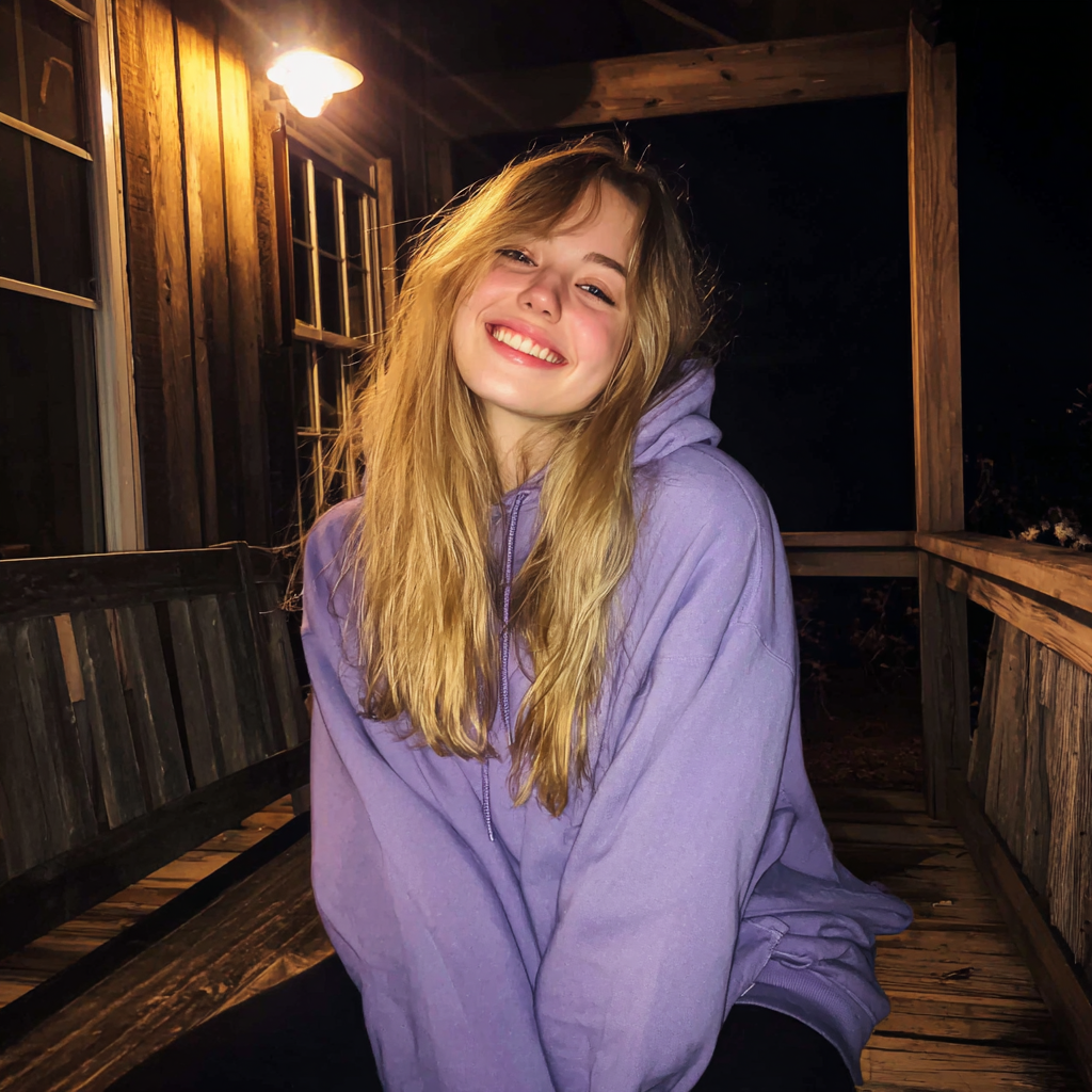 Une adolescente souriante | Source : Midjourney