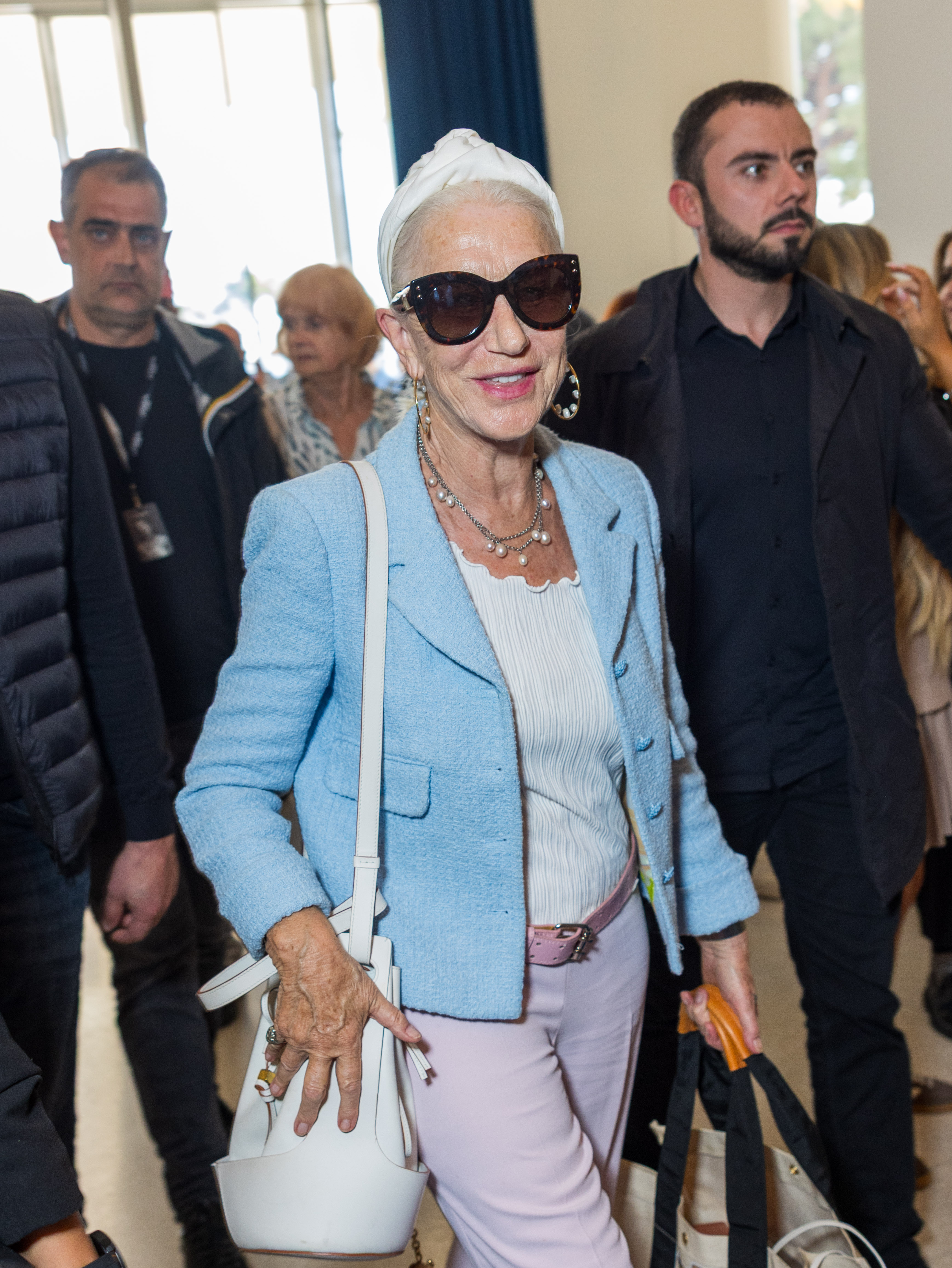 Helen Mirren à l'hôtel Martinez lors du huitième jour du 78e Festival de Cannes, le 20 mai 2025, en France. | Source : Getty Images