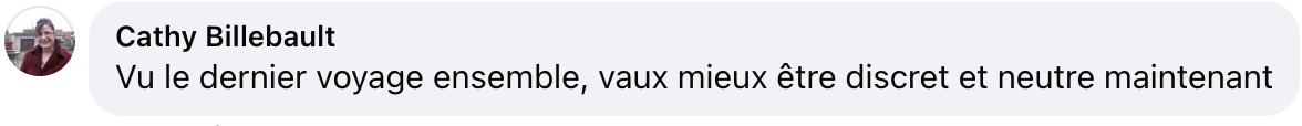 Commentaire d'internaute sur l'absence de Brigitte Macron au sommet du G7 | Source : capture facebook.com/voici