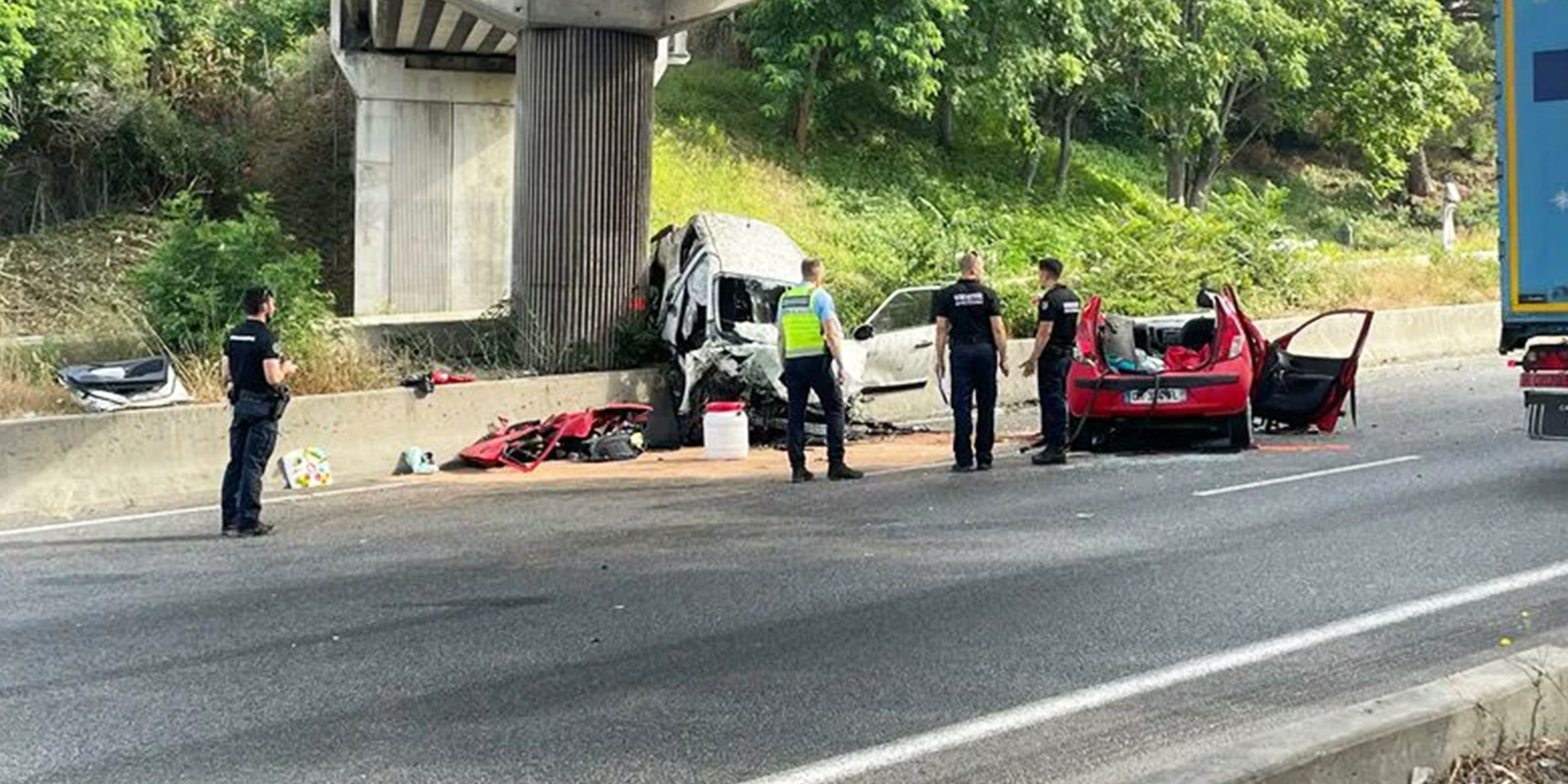 Capture d'écran du lieu de l'accident I Source : x.com/CerfiaFR
