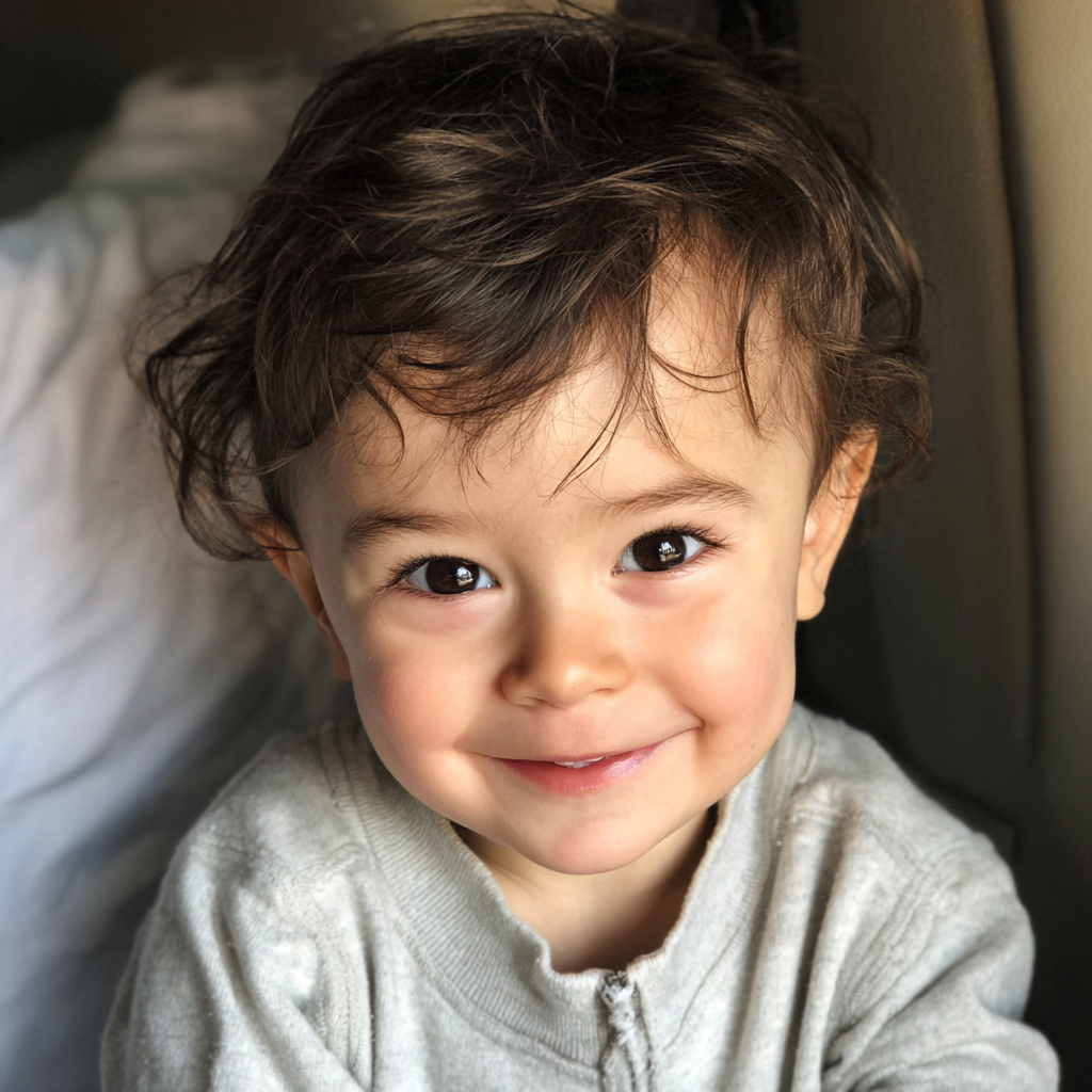 Un petit garçon souriant | Source : Midjourney